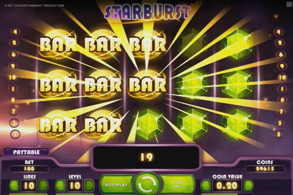  starburs video slot im Playfortuna casino