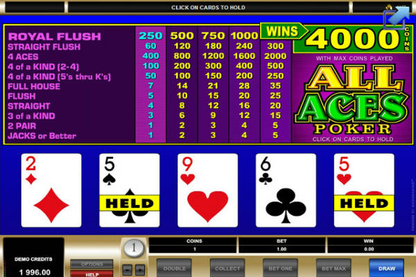 spiele all aces poker