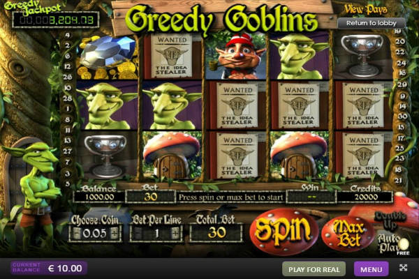 Greedy Goblins im Playfortuna casino