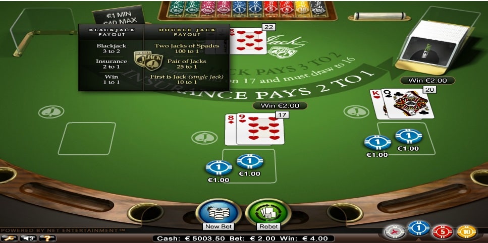 blackjack professional series standard limit spielautomat